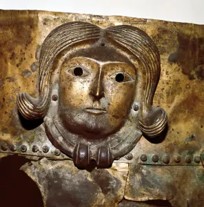 Cooking Pot Prints: Celtic human head on Bronze cauldron, Rynkeby Bog, Denmark, 4th century BC
