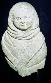 Votive Prints: Celtic Stone Votive Figure of a Child