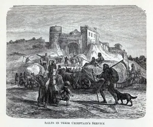 Iron Age Prints: Celts in their chieftains service, 1882. Artist: Anonymous