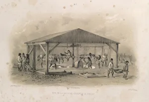 Petersburg Prints: Cement manufacturing (From: The Construction of the Saint Isaacs Cathedral)