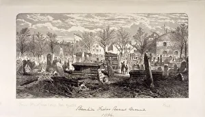 Cemetery at Bunhill Fields, Finsbury, London, 1866
