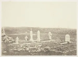 Salted Paper Print From The Album And Prints: Cemetery, Cathcarts Hill, 1855. Creator: Roger Fenton