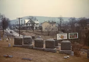 Sign Collection: Cemetery at edge of Romney, West Va. 1942. Creator: John Vachon