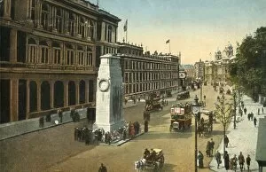 Laying Gallery: The Cenotaph, Whitehall, London, c1920. Creator: Unknown