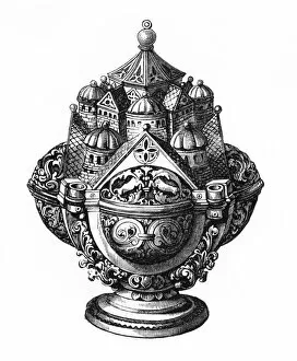 Repousse Gallery: Censer, 11th century, (1870)