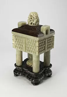 Incense Gallery: Censer in the Form of an Ancient Bronze Rectangular Cauldron (Fangding)
