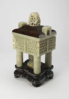 Rectangular Prints: Censer in the Form of an Ancient Bronze Rectangular Cauldron (Fangding)