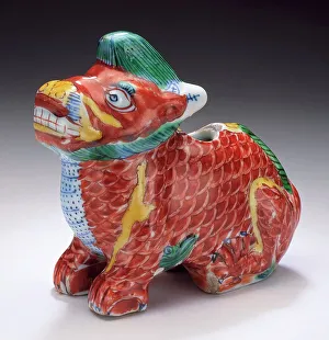 Wanli Period Prints: Censer (Lu) in the Form of a Unicorn (Qilin), between 1573 and 1620. Creator: Unknown