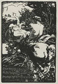 The Centaur, 1896. Creator: Auguste Louis Lepere (French, 1849-1918)