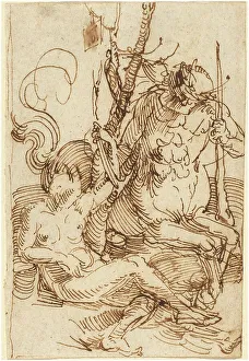 Centaur Prints: The Centaur Family, 1505. Creator: Albrecht Durer
