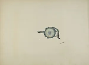 Revolver Prints: Center Fire Revolver, c. 1941. Creator: Joseph Cannella