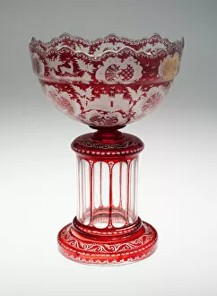 Czechoslovakian Gallery: Centerpiece, Bohemia, c. 1840 / 50. Creator: Bohemia Glass