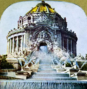 Images Dated 15th January 2008: The Central Cascade from the World Fair, St Louis, Missouri. USA, 1904