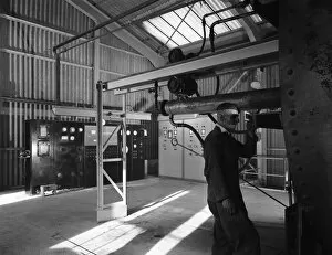 Kiln Gallery: Central control area of the dolomite plant, Steetley, Nottinghamshire, 1963. Artist