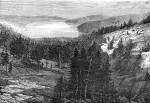 Sierra Nevada Prints: The Central Pacific Railway, North America: Donner Lake, 1868. Creator: Unknown