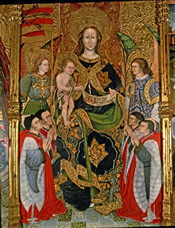 Images Dated 25th September 2014: Central panel with the Virgins Altarpiece of the Paeria, dedicated to Saint Michael