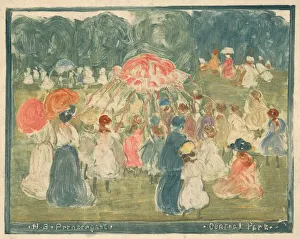 Canada Prints: Central Park, c. 1901. Creator: Maurice Brazil Prendergast