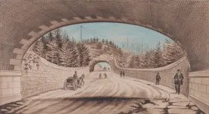 New York Prints: Central Park, Transverse Road No. 2, 1870. Creator: EP