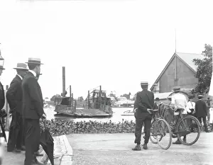 Lestrange Robert Augustus Henry Prints: Central steam vehicular ferry horse ferry' that ran across the Brisbane River