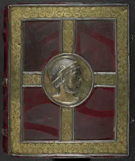 Silver Gilt Prints: In the centre, a silver gilt medallion