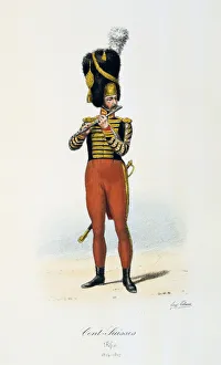 Maison Du Roi Prints: Cents-Suisses, Fifer, 1814-17 Artist: Eugene Titeux