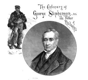 Centenary Prints: The Century of George Stephenson, the Father of Railways, 1881. Creator: Unknown