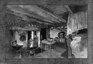Centenary Prints: The Century of George Stephenson: the room in which Stephenson was born at Street House