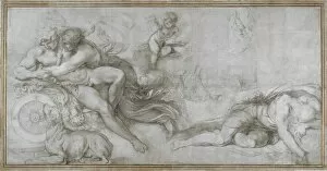 Abducting Gallery: Cephalus carried off by Aurora in her Chariot (Cartoon for a fresco in the Gallery of the Palazzo)