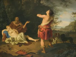 Procris Prints: Cephalus and Procris, 1675. Creator: Ary de Vois