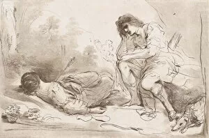 Killed Gallery: Cephalus and Procris, 1764-98. Creator: Vincenzio Vangelisti