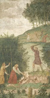Images Dated 25th February 2021: Cephalus Punished at the Hunt, c. 1520 / 1522. Creator: Bernardino Luini