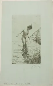 Concentric Circles Prints: Cercles d'eau II, 1907. Creator: Anders Leonard Zorn