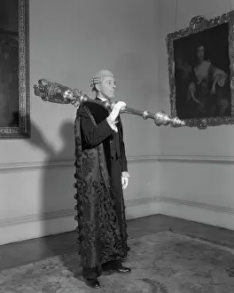 Gloves Prints: Ceremonial mace or sceptre of the Lord Mayor of the City of London