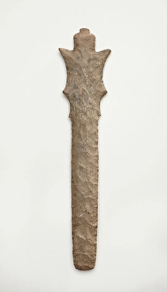 Flint Prints: Ceremonial scepter or mace, 1400-1500. Creator: Unknown
