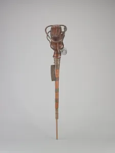 West African Prints: Ceremonial staff, early 20th century. Creator: Unknown