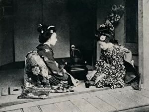 Ceremonial Tea served by a lovely lJapanese hands, c1900, (1921). Artist: Julian Leonard Street