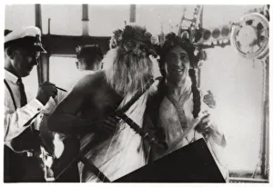Equator Prints: Ceremony celebrating the crossing of the equator on board the airship Graf Zeppelin