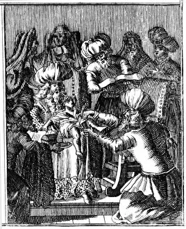 Ceremony of Circumcision, Basel, 1739 (first edition 1663). Artist: Jan Leusden