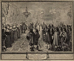 Betrothal Gallery: Ceremony of the Contract of Marriage between Wladyslaw IV, King of Poland and Marie Louise Gonzaga
