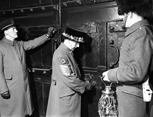 Doors Prints: Ceremony of the Keys, Tower of London, c1955. Creator: Arthur Charles Kirby Ware