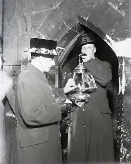 Lantern Prints: Ceremony of the Keys, Tower of London, c1955. Creator: Arthur Charles Kirby Ware