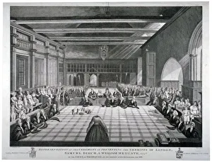 Sheriff Prints: Ceremony in Westminster Hall, London, 1811. Artist