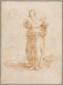 Squared In Black Chalk Prints: Ceres, 16th century. Creator: Lelio Orsi (Italian, 1511-1587)