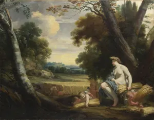 Nature Goddess Gallery: Ceres and Harvesting Cupids, c. 1635. Artist: Vouet, Simon (1590-1649)