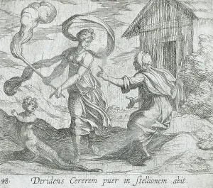 Changing Prints: Ceres Turning a Boy into a Lizard
