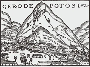 Cerro de Potosí, 1552. Creator: Cieza de León; Pedro de (1522-1554)
