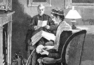 Parson Prints: On a certain evening the Canon was sitting with his sister