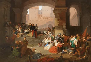 Borgia Prints: Cesare Borgia in Capua, 1853. Creator: Morelli; Domenico (1826-1901)