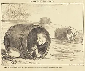 Barrels Prints: C'est un peu dur d'etre oblige de se loger dans un tonneau... 1854