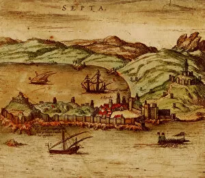 Braun Gallery: Ceuta (From Civitates Orbis Terrarum), 1572